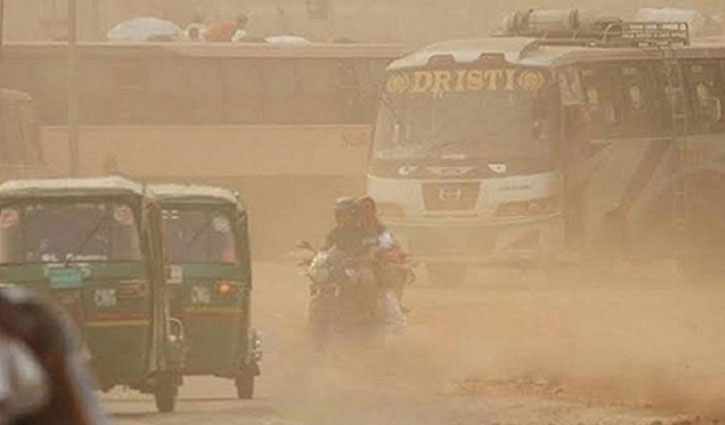 দূষিত বাতাসের শহরের তালিকায় তৃতীয় ঢাকা