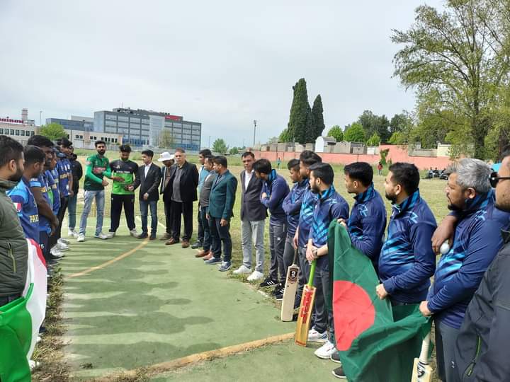 ইতালির পাদোভায় টি টুয়েন্টি ক্রিকেট টুর্নামেন্টের উদ্বোধন