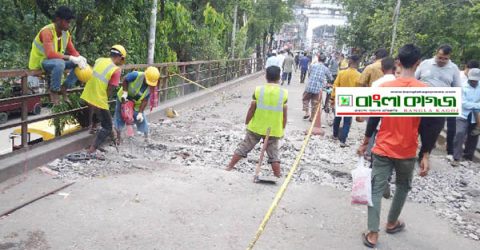 সিলেটের ঐতিহ্যবাহী ‘কিনব্রিজ’ সংস্কার কাজ শুরু, ব্যয় ২ কোটি ১৫ লাখ টাকা