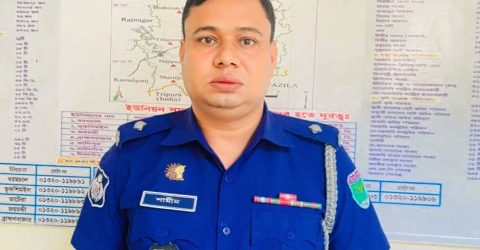 কুলাউড়া থানায় নতুন তদন্ত ওসি হিসেবে যোগদান করেছেন শামীম আকনজি