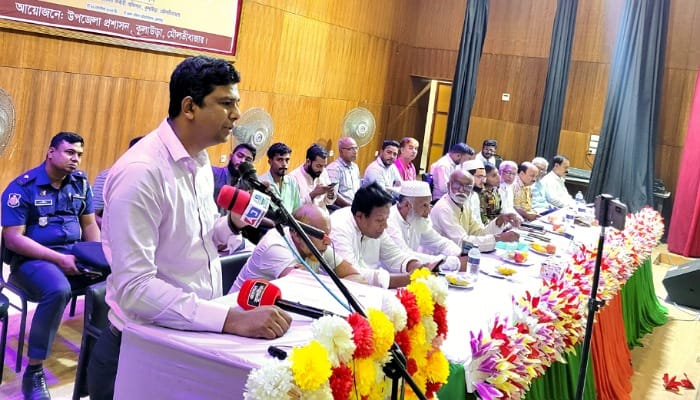 কুলাউড়ায় দুর্গাপূজা উপলক্ষে প্রস্তুতিমূলক সভা