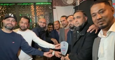 বার্মিংহামে মৌলভীবাজারের রহমান গ্রুপের পরিচালক মনোয়ার আহমেদ সংবর্ধিত