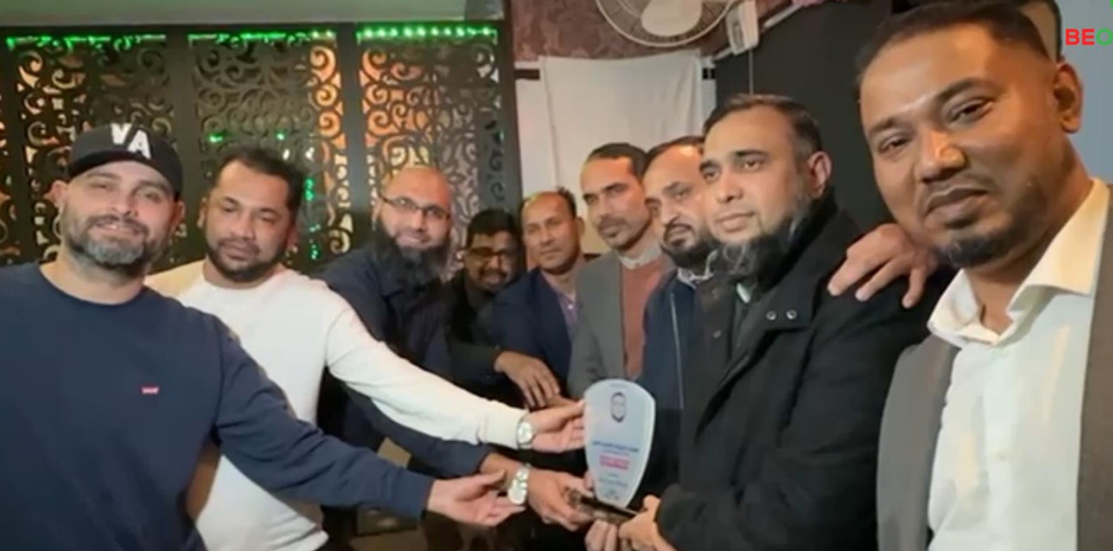 বার্মিংহামে মৌলভীবাজারের রহমান গ্রুপের পরিচালক মনোয়ার আহমেদ সংবর্ধিত