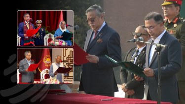 তিন বছরে তিন সরকারকে শপথ পড়ালেন রাষ্ট্রপতি সাহাবুদ্দিন