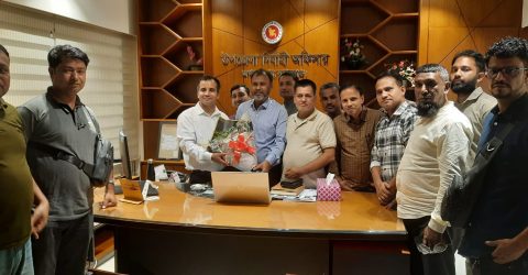 জগন্নাথপুরে নবাগত ইউএনও’র সাথে প্রেসক্লাব নেতৃবৃন্দের মতবিনিময়