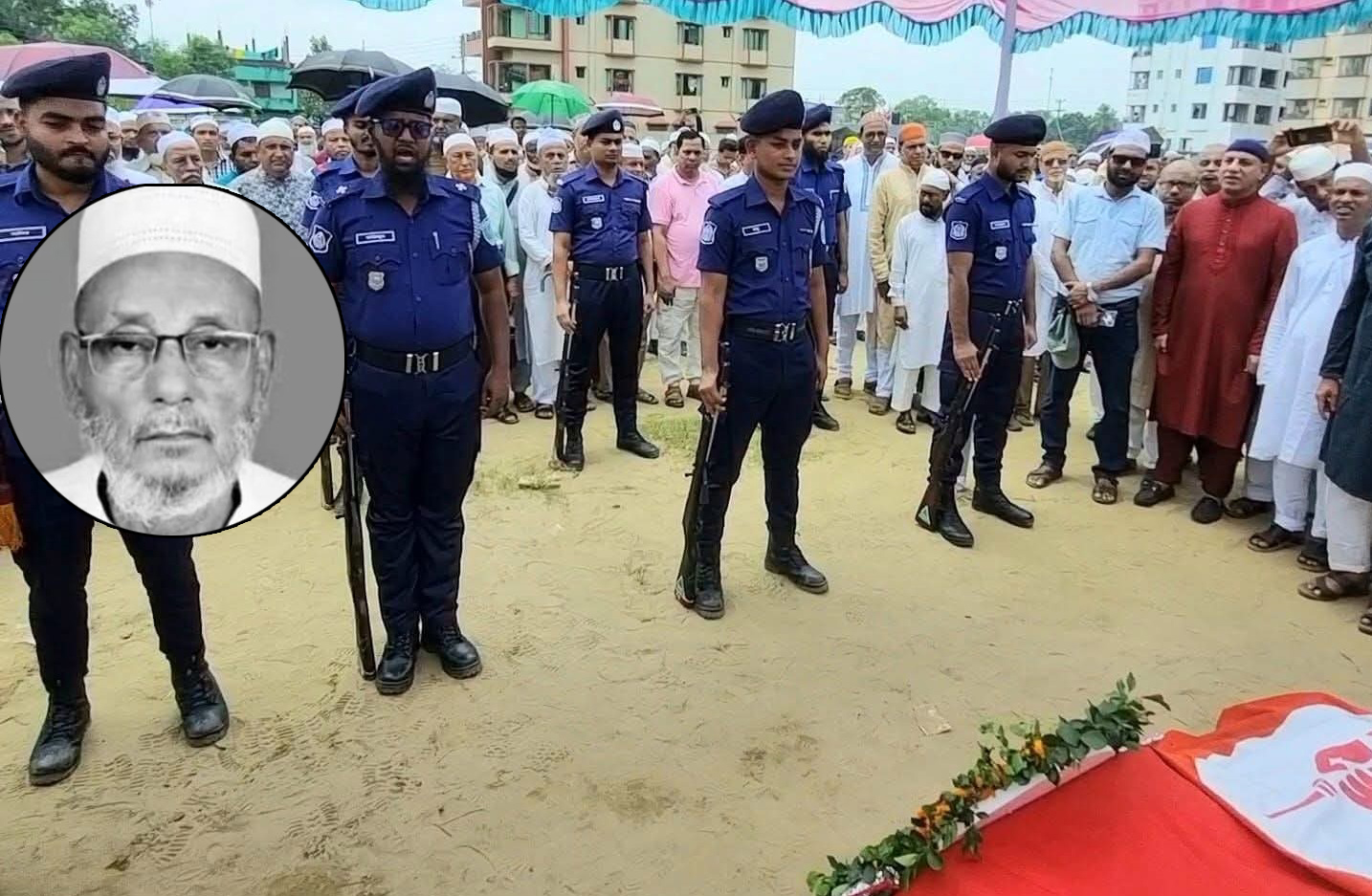 কুলাউড়ায় রাষ্ট্রীয় মর্যাদায় চিরনিদ্রায় শায়িত সাবেক এমপি আব্দুল মতিন