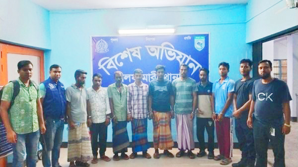 জগন্নাথপুরে সেলিম মিয়া হত্যা মামলার ৮ আসামি গ্রেপ্তার