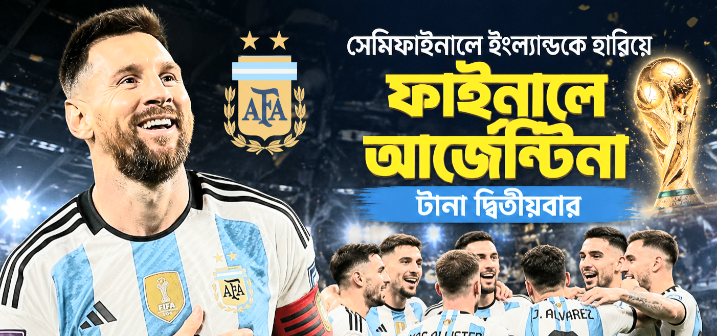 বিশ্বকাপ ফাইনালে আর্জেন্টিনা-স্পেন: টানা দ্বিতীয়বার শিরোপার লড়াইয়ে আলবিসেলেস্তেরা