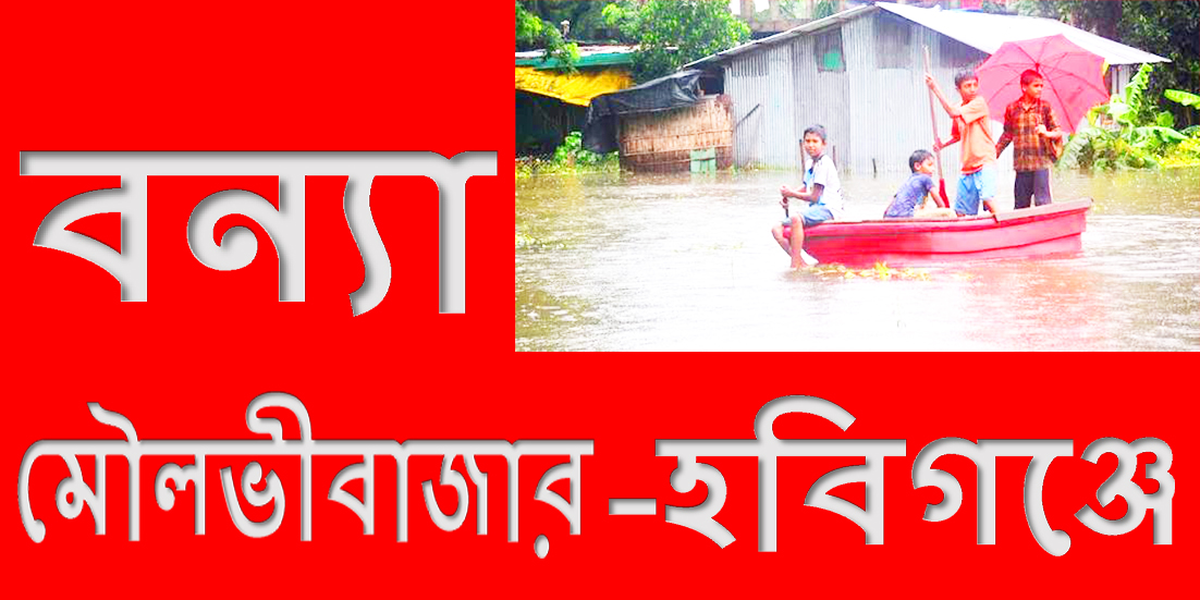 মৌলভীবাজার–হবিগঞ্জে বন্যার পানি কমলেও কাটেনি দুর্ভোগ, পানিবাহিত রোগের শঙ্কা