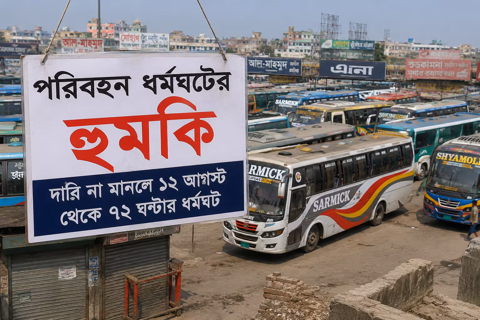 পরিবহন ধর্মঘটের হুমকি, দেশজুড়ে ভোগান্তির আশঙ্কা