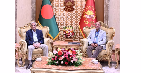 রাষ্ট্রপতির সঙ্গে ড. ফয়েজ উদ্দিন এমবিই’র সৌজন্য সাক্ষাৎ