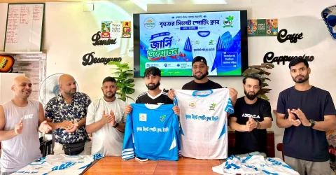 সিলেটের ঐতিহ্য-সংস্কৃতির সঙ্গে খেলাধুলা রোমে সিলেট স্পোর্টিং ক্লাব ইতালির জার্সি উন্মোচন